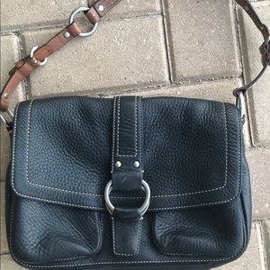 Coach Black/Brown Leather Purse